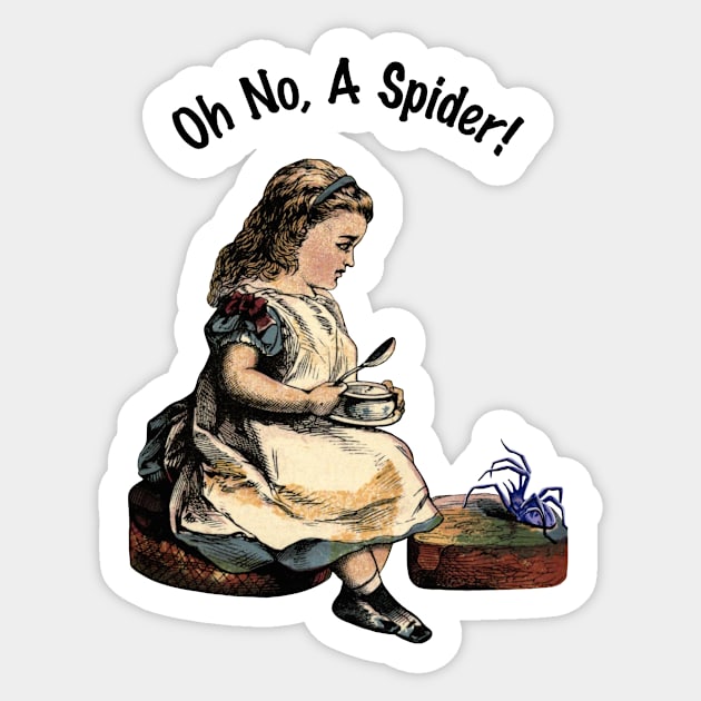 Oh No, A Spider! Little Miss Muffet Sticker by Pheona and Jozer Designs